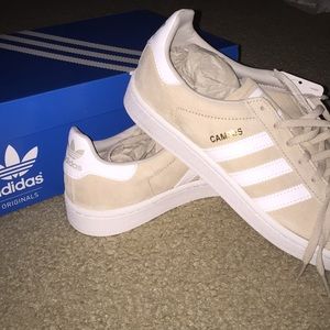 Adidas campus shoes (creme and white)
